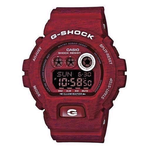 Image of rød meleret resin med stål G-Shock quartz multifunktion (3420) Herre ur fra Casio